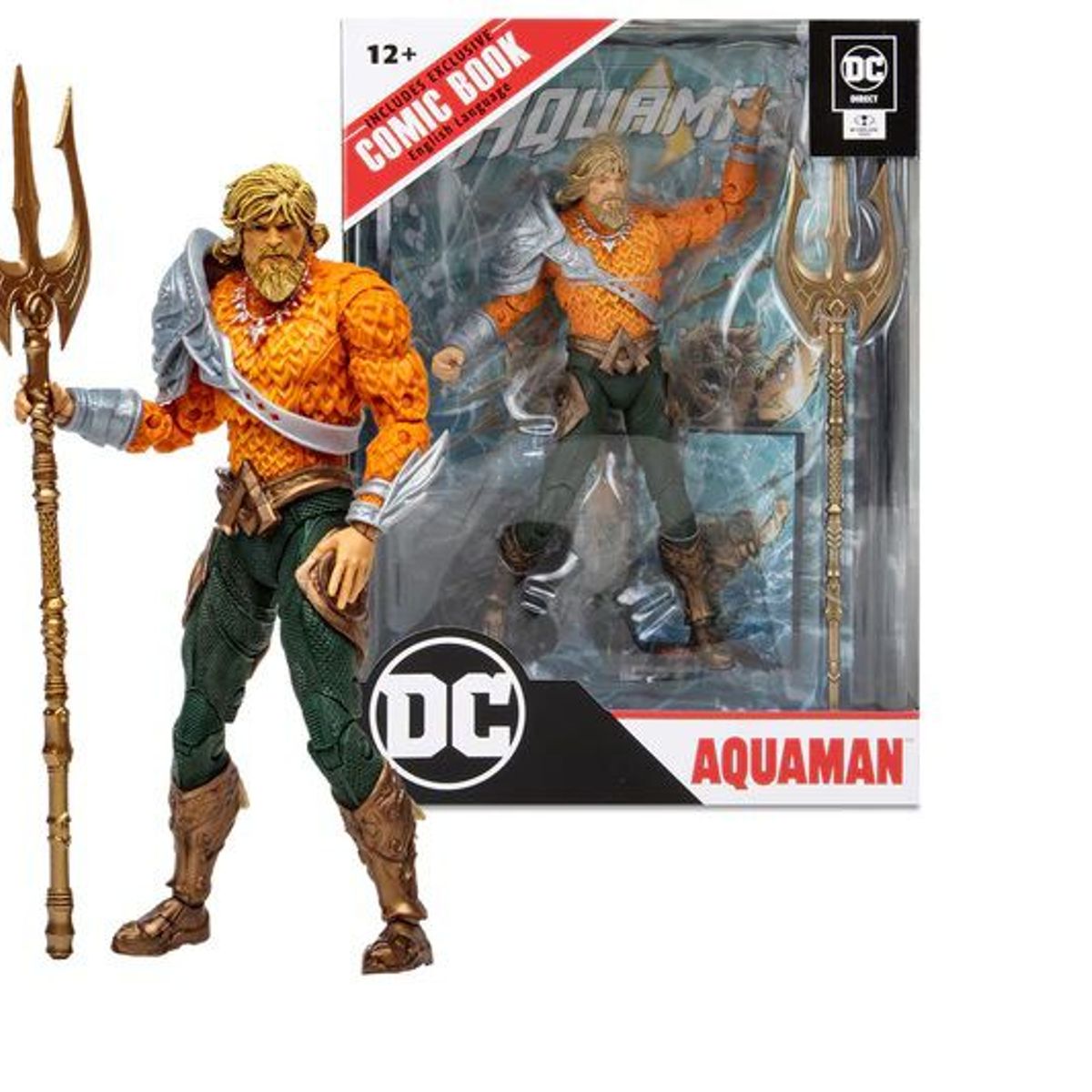 HASBRO - Aquaman Comic Page Punchers Figura Dc Mcfarlane Toys 19 Cm