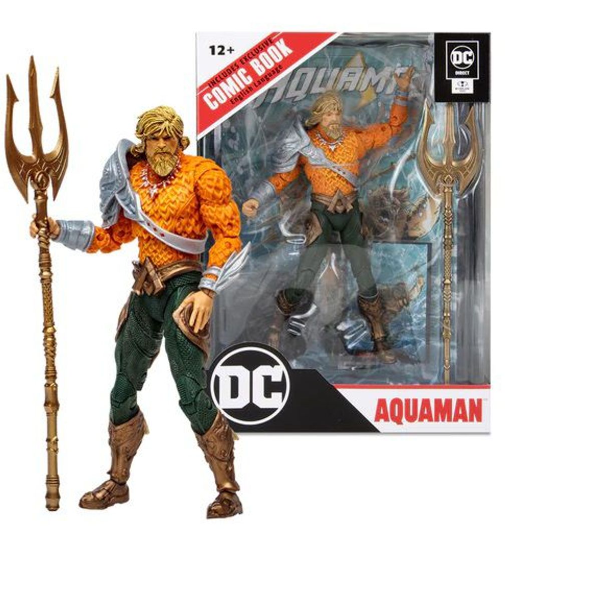 HASBRO - Aquaman Comic Page Punchers Figura Dc Mcfarlane Toys 19 Cm