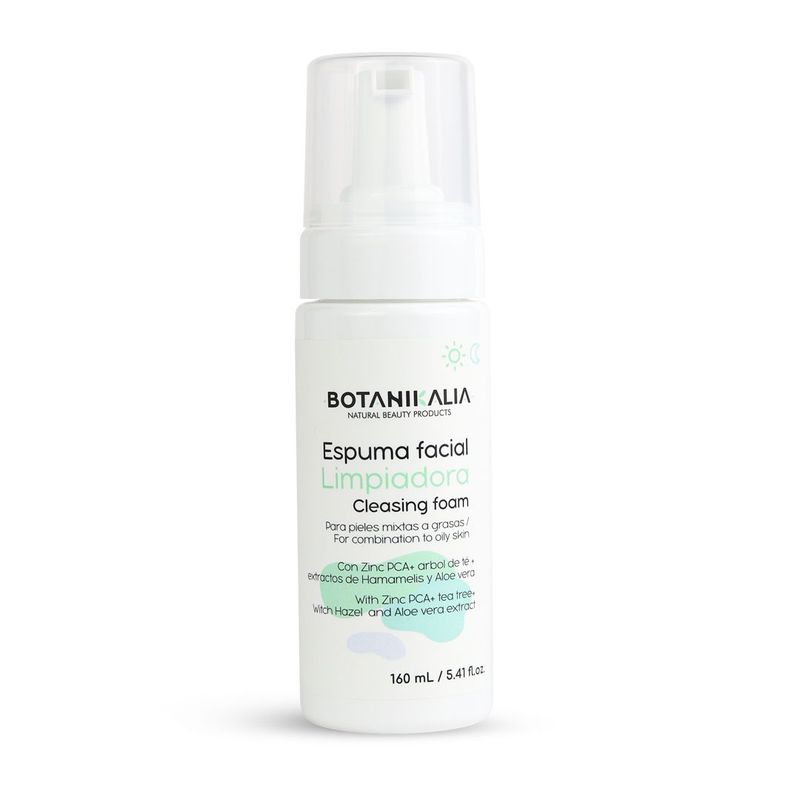 BOTANIKALIA - ESPUMA FACIAL LIMPIADORA piel mixta a grasa