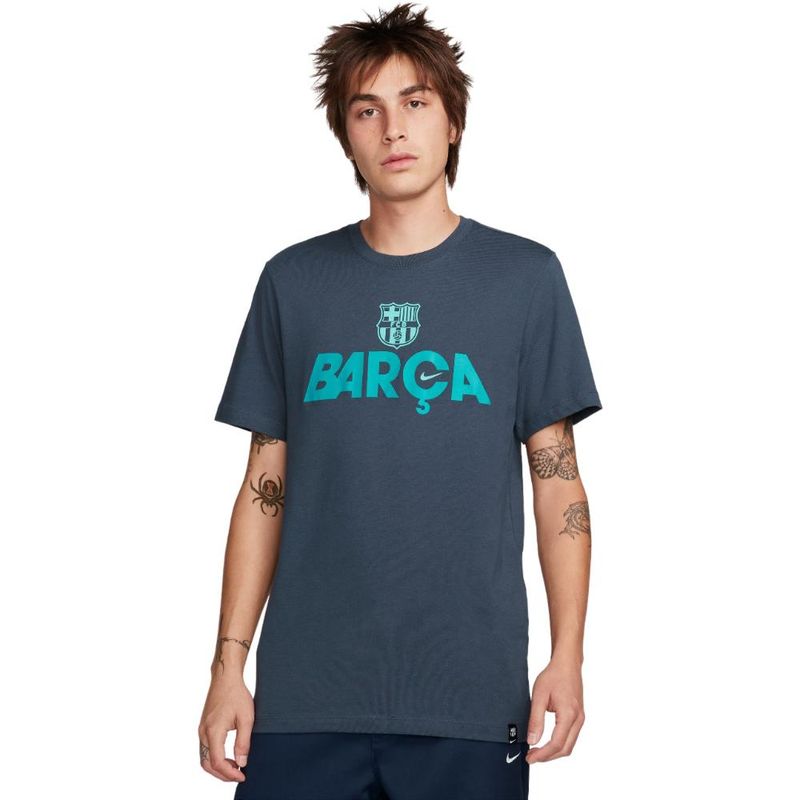 NIKE - Camiseta Nike Fcb Ss Mercurial Tee-Azul