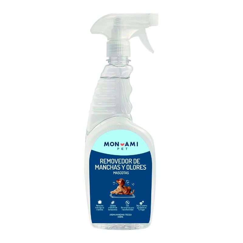 MONAMI - Removedor de Manchas y Olores Mascotas MON AMI 500 ml
