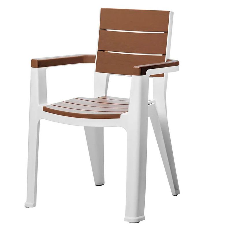 PLASTICOS MQ - Silla Madeira 463CARAMELO -Blanco/Caramelo
