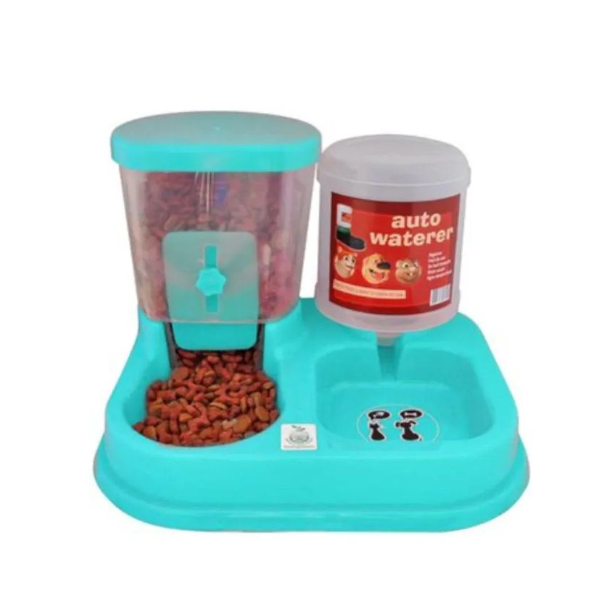 AFM - Comedero Doble Dosificador para Mascotas