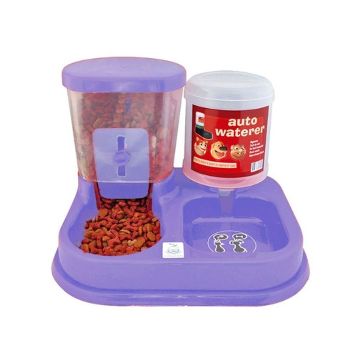 AFM - Comedero Doble Dosificador para Mascotas