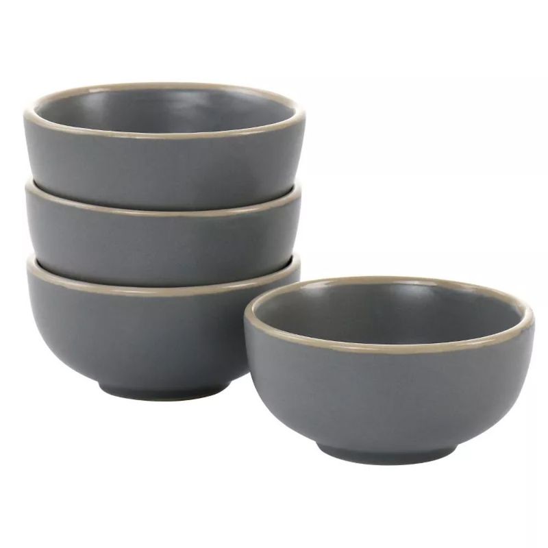 BOYDORR - Juego De 4 Bowls Fruteros Rockaway De 3.5" - Gris - GIBSON - 130943.04.