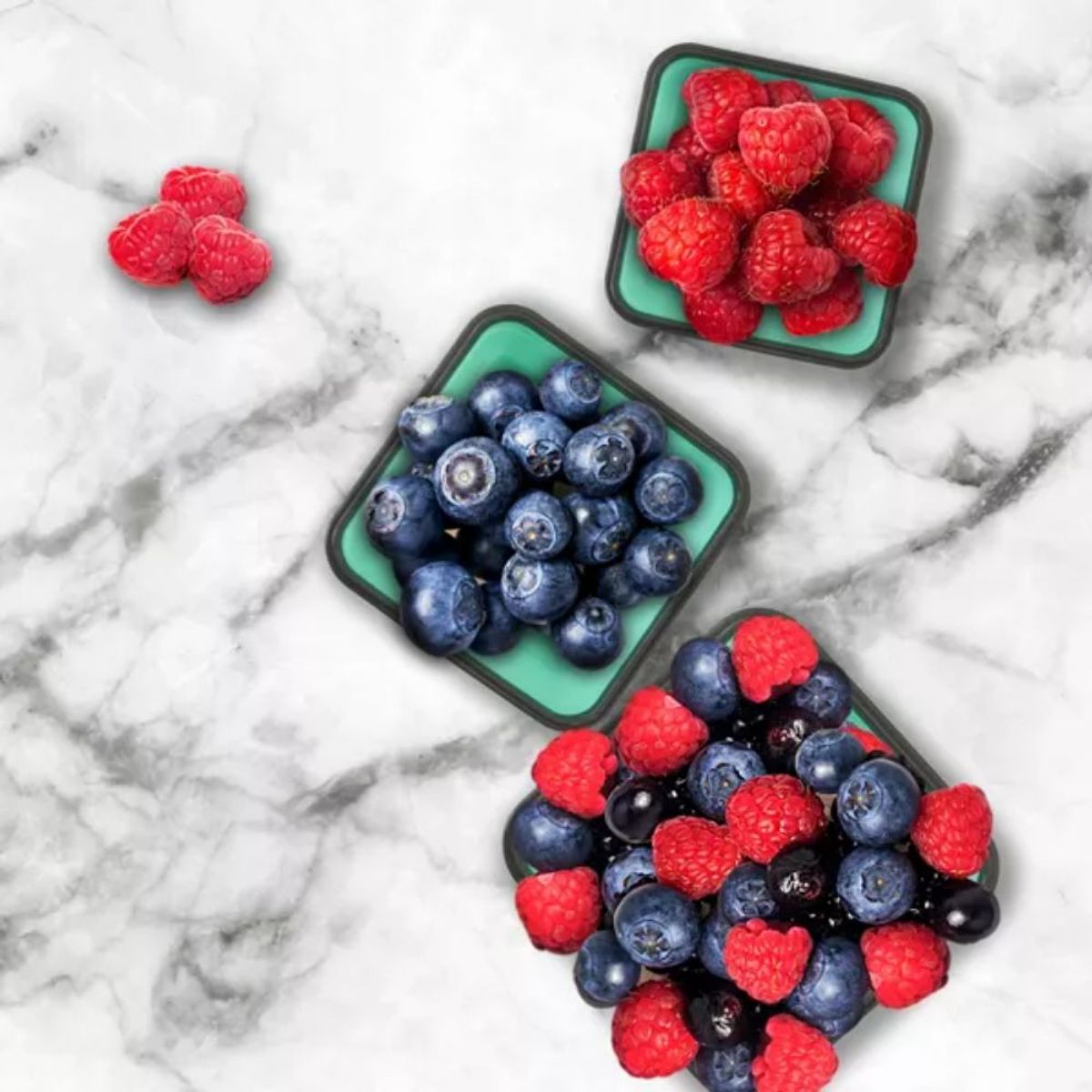 GIBSON - Juego De 3 Recipientes Plegables De Silicona Para Almuerzo Healthy Kit