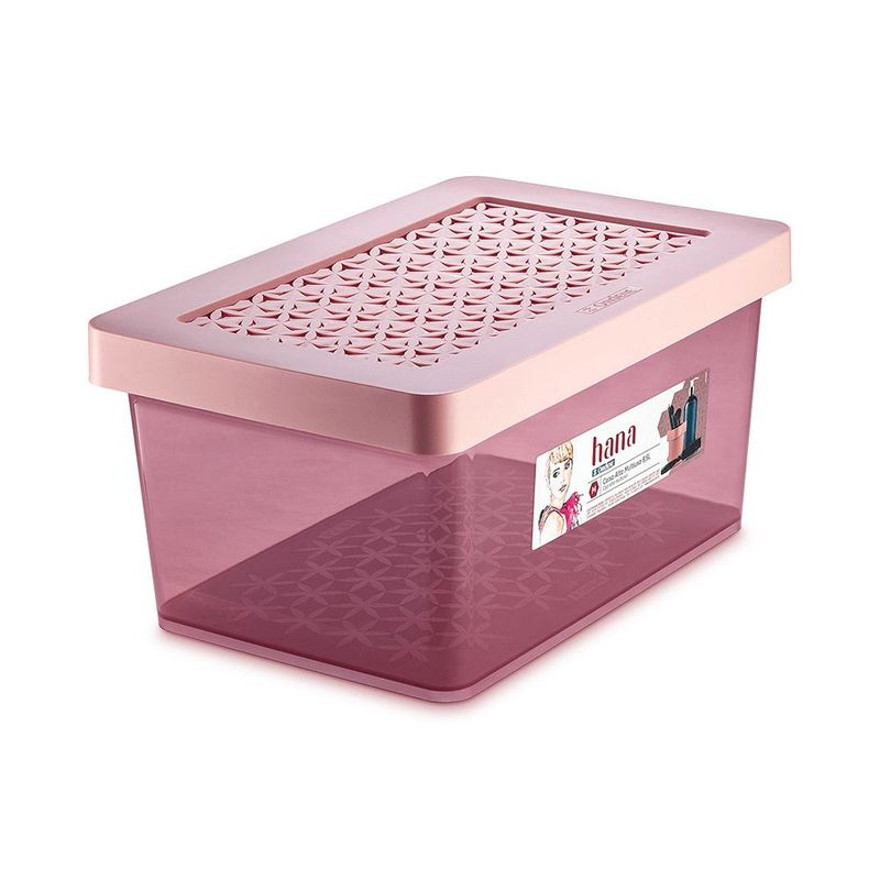 ORDENE - Caja Alta Multiuso M - 85L Rosa Con Tapa - ORDENE - OR85502