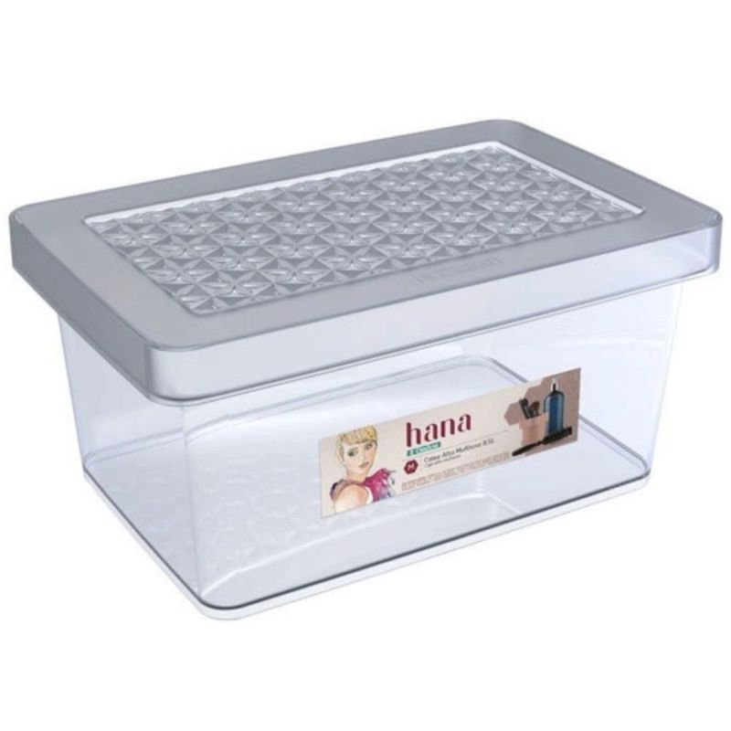 ORDENE - Caja Alta Multiuso M - 8,5L  Cristal Con Tapa - ORDENE - OR85506