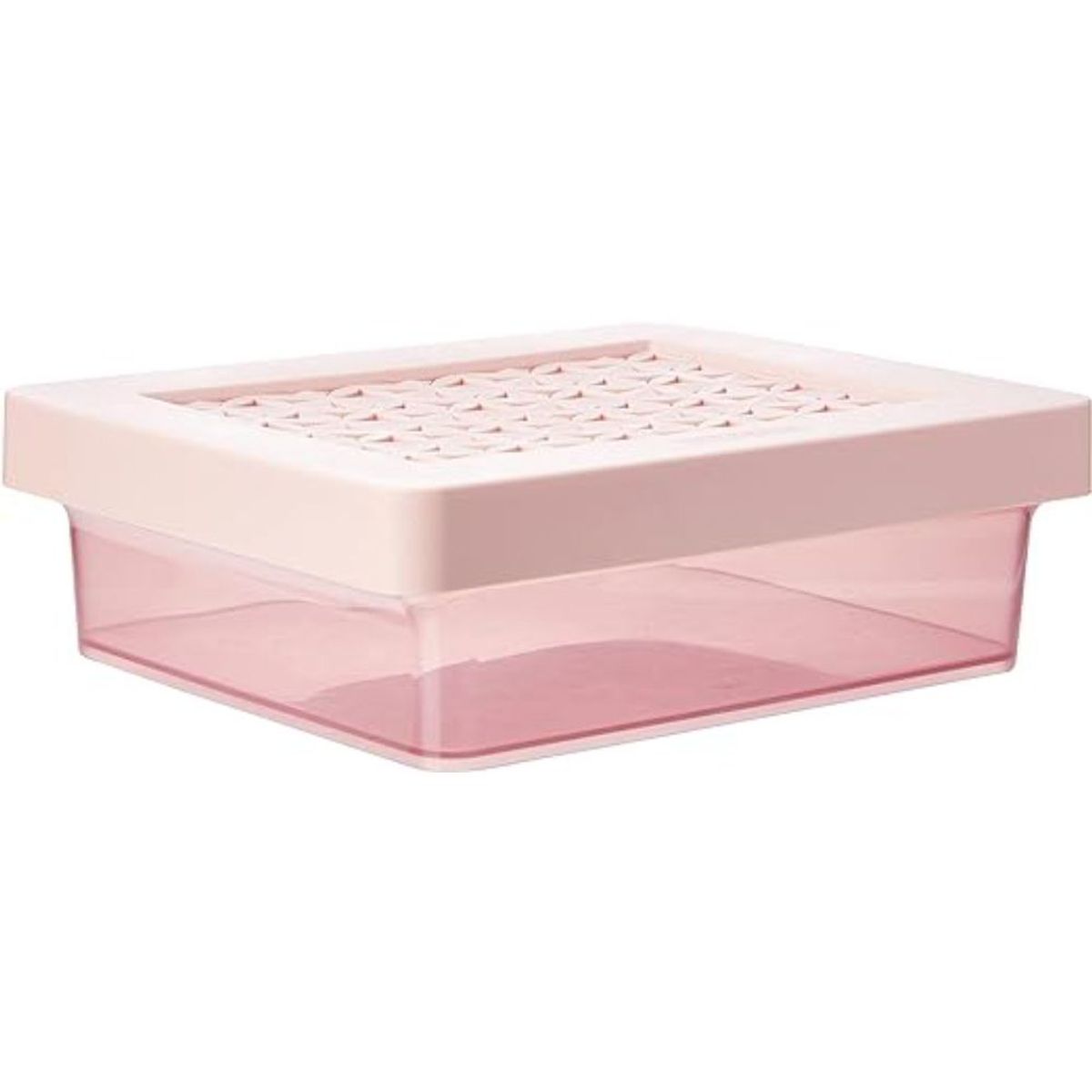 ORDENE - Caja Baja Hanna Multiuso 14L Rosada Con Tapa - ORDENE - OR84302
