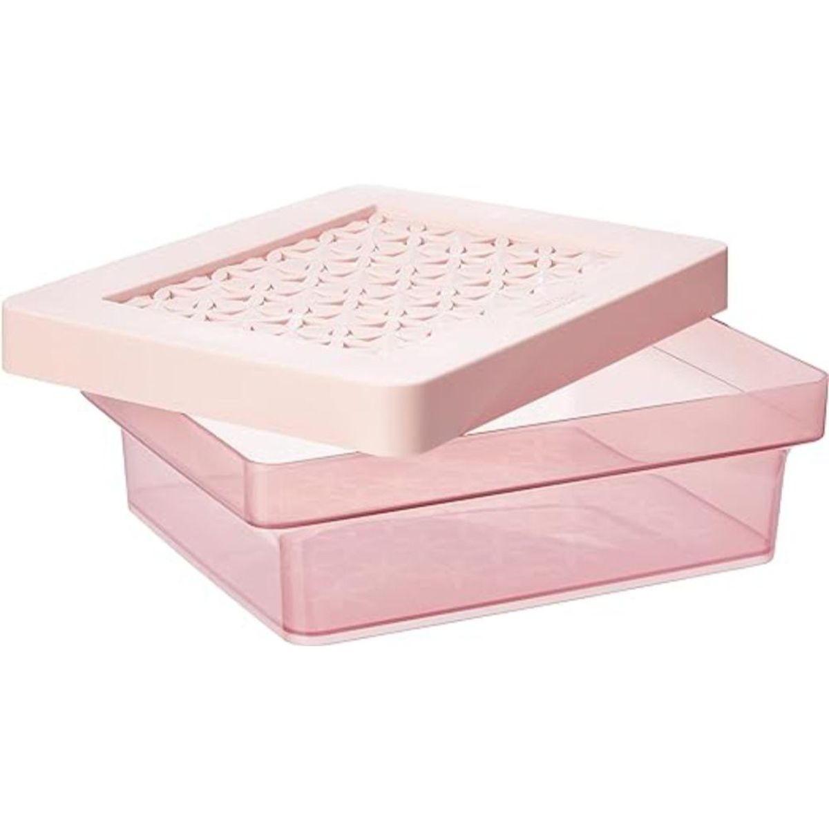 ORDENE - Caja Baja Hanna Multiuso 14L Rosada Con Tapa - ORDENE - OR84302