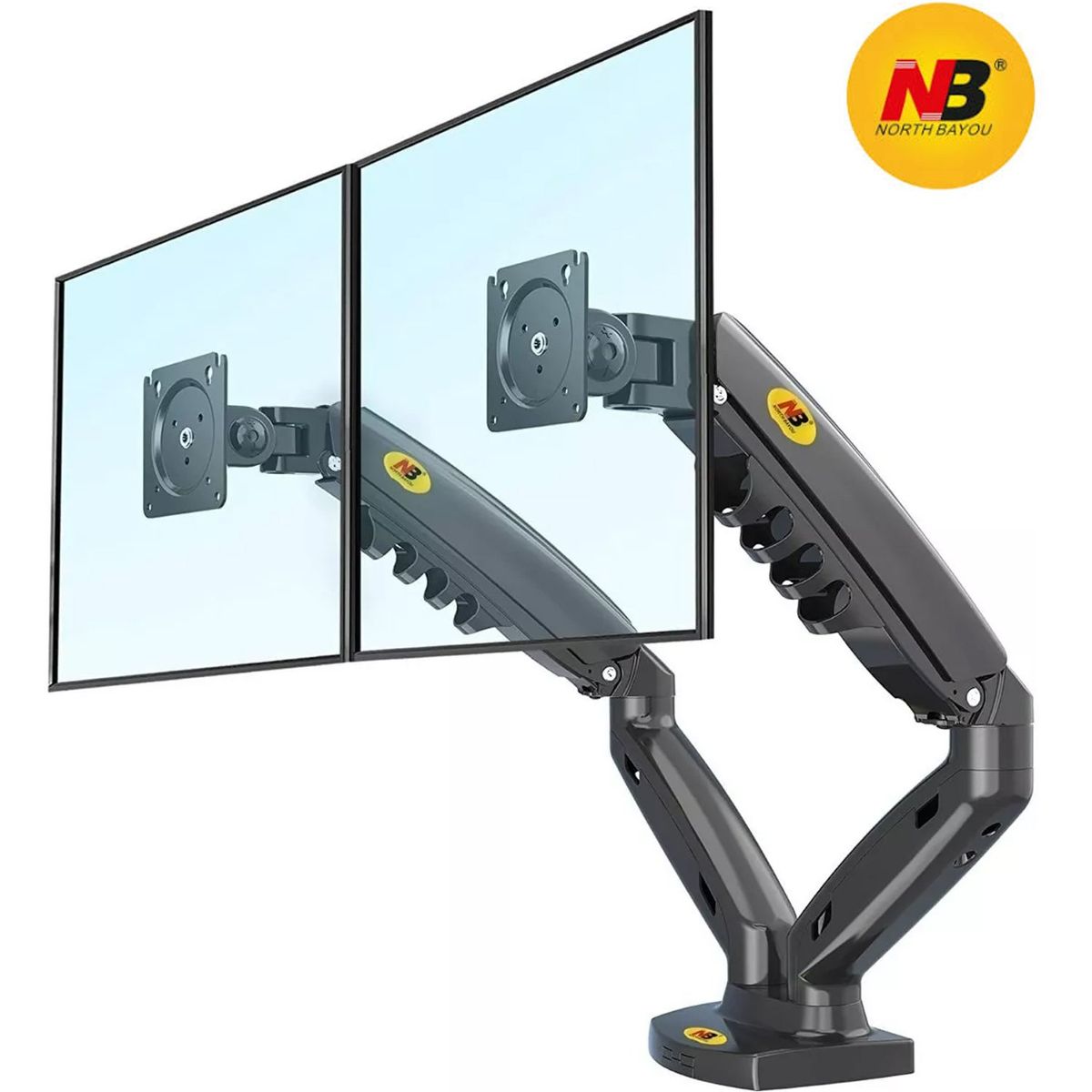 NORTH BAYOU - Soporte Ergonómico Para Monitores Y Portátil A Escritorio NORTH BAYOU