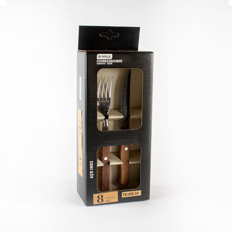 DISOLLE - Tradicao Juego 8 Pz (4 Cuch. Asado/4 Tenedor Mesa) - DISOLLE