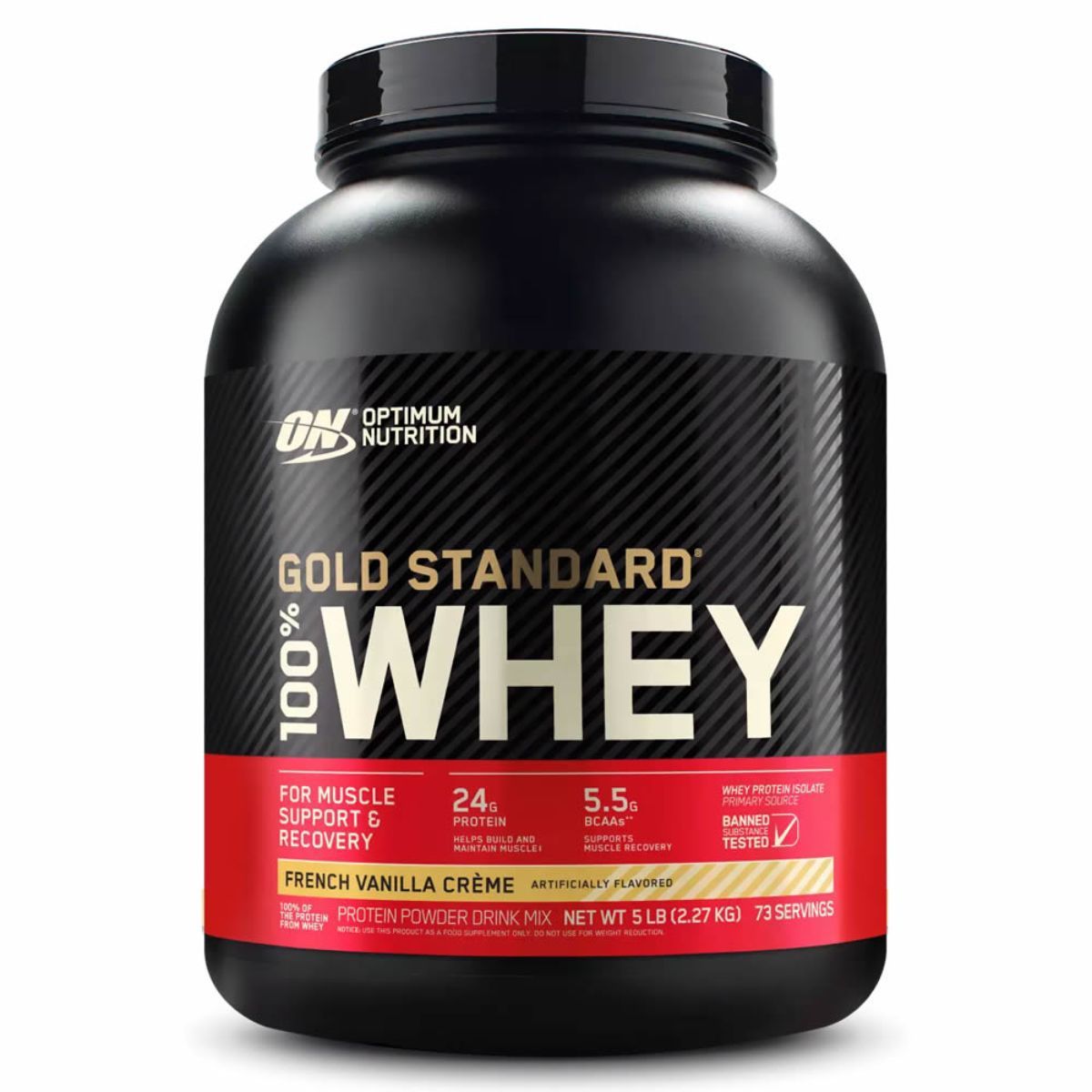OPTIMUM NUTRITION - Proteina Whey Gold Standard 5 Libras Vainilla