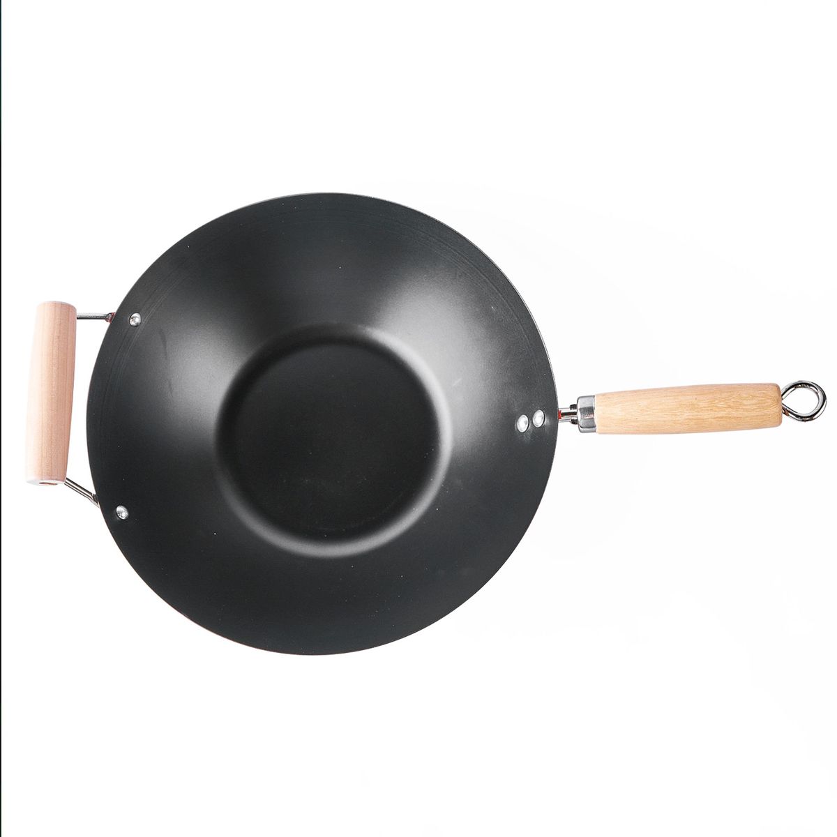 GIBSON - Wok 30Cm Mango Madera Antiadherente Colores Surtidos - GIBSON