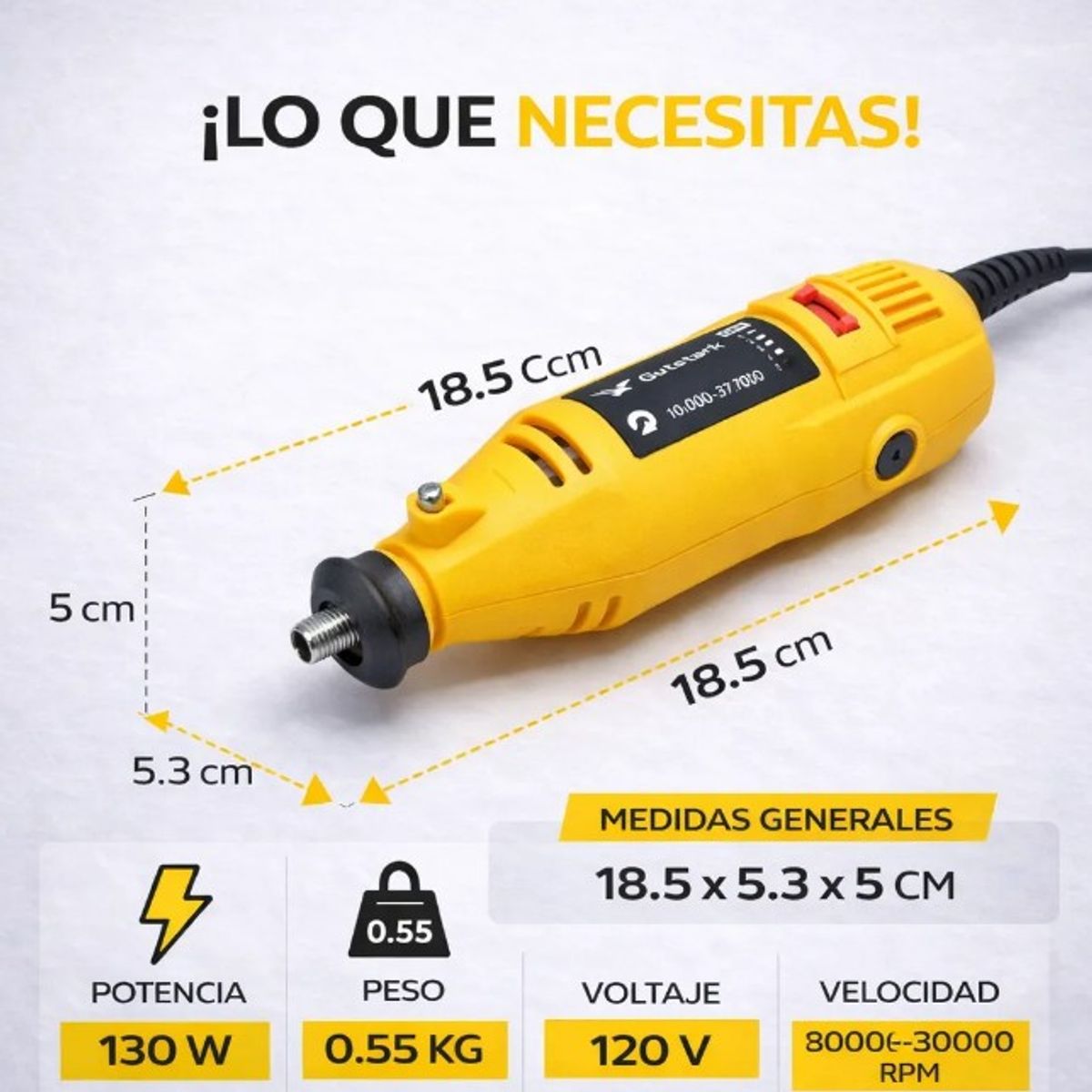GUTSTARK - Motor Tool Mini Pulidora  Gutstark