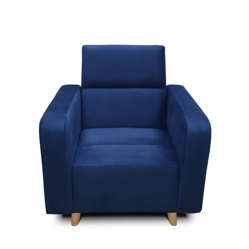 MUEBLES ONLINE - Silla Clic Clac Úngaro tela azul