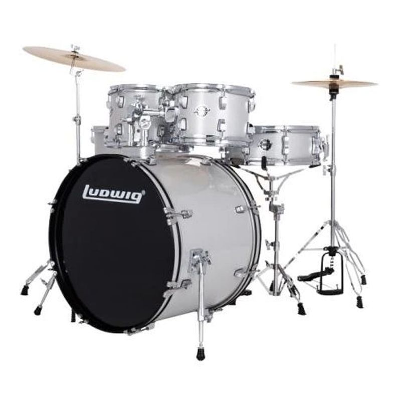 GENERICO - BATERIA LUDWIG ACCENT 5 PIEZAS GRIS SPARKLE.