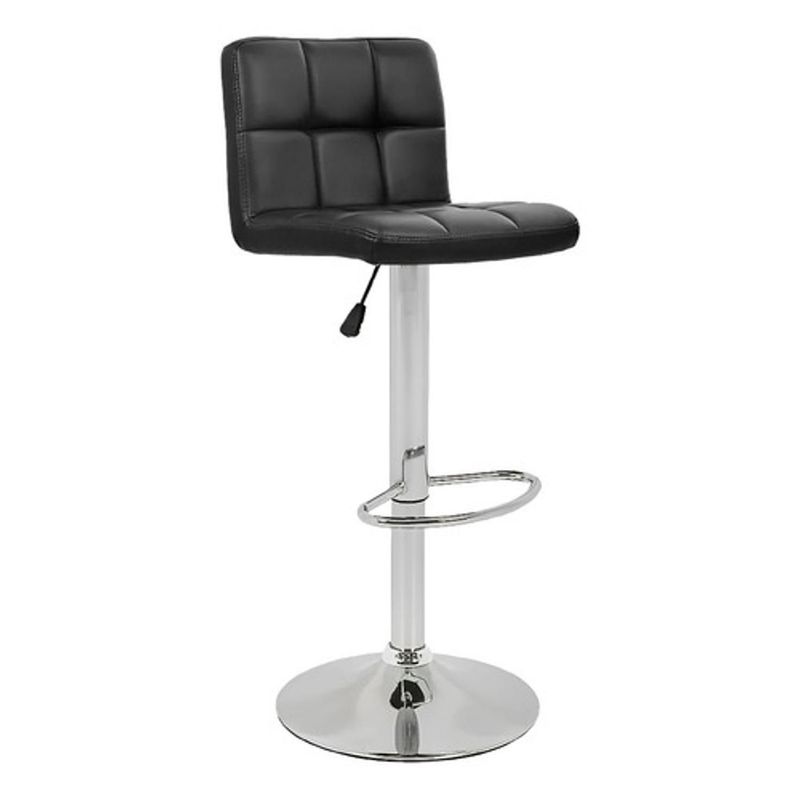 DIMATEX LEON - Silla Bar Butaco Alta Giratoria Barra Bar Cocina Negro RefDever