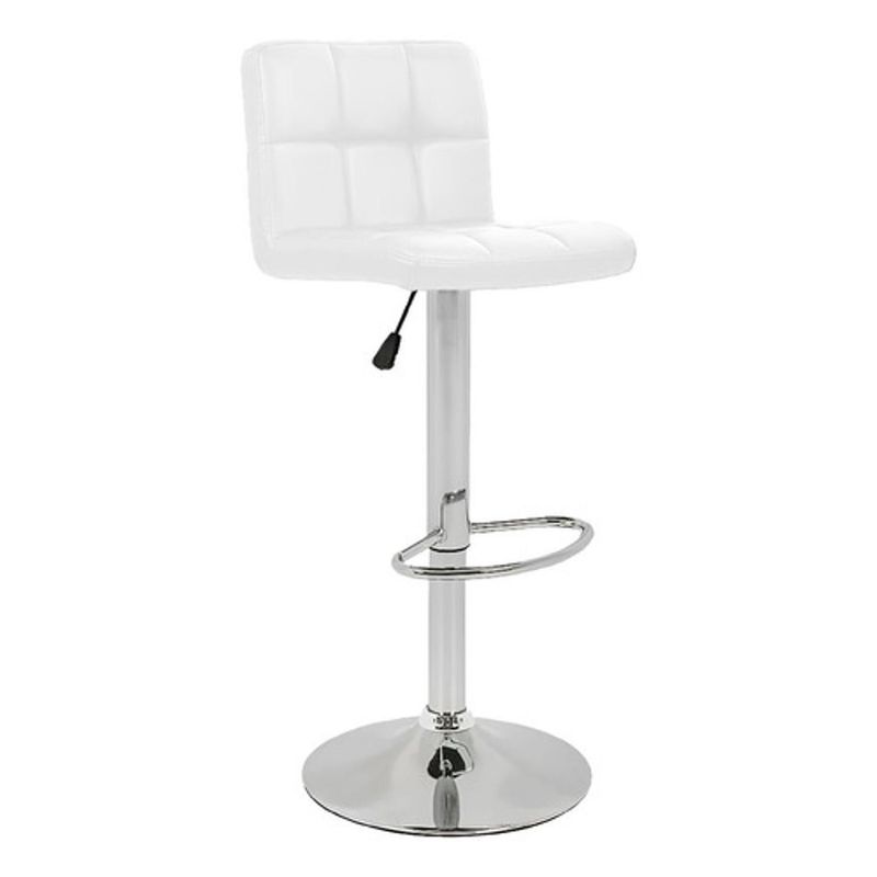 DIMATEX LEON - Silla Bar Butaco Alta Giratoria Barra Bar Cocina Blanco RefDenver