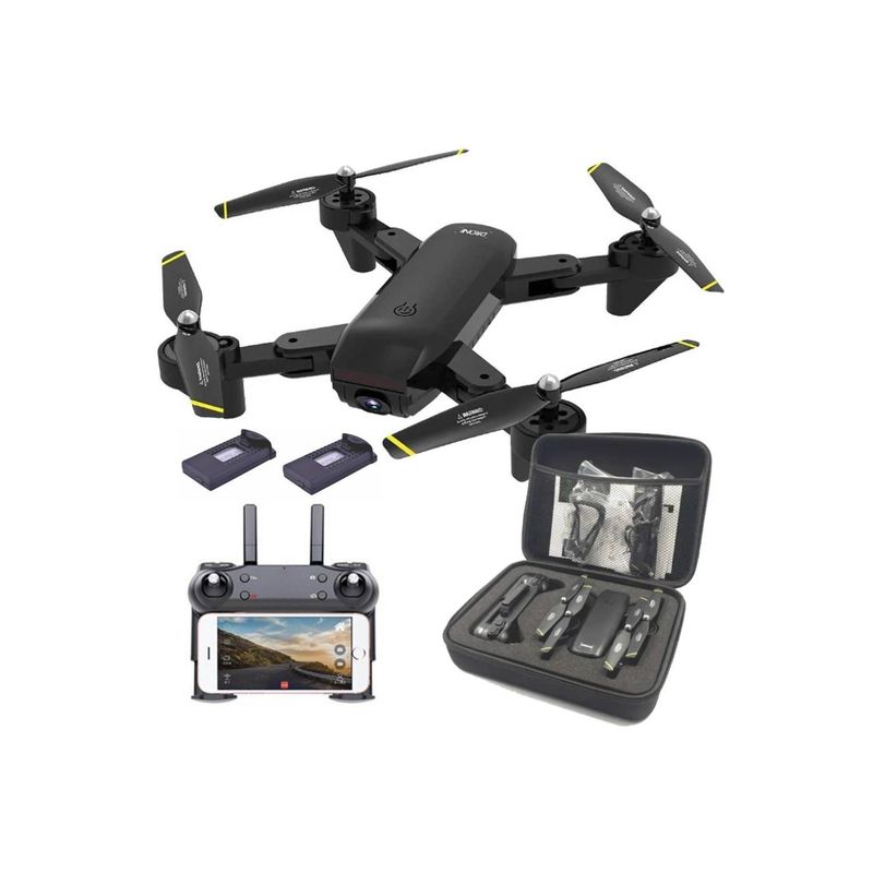 GENERICO - Drone Dm107s Plegable Doble Cámara Wifi Full Hd 2 Baterías
