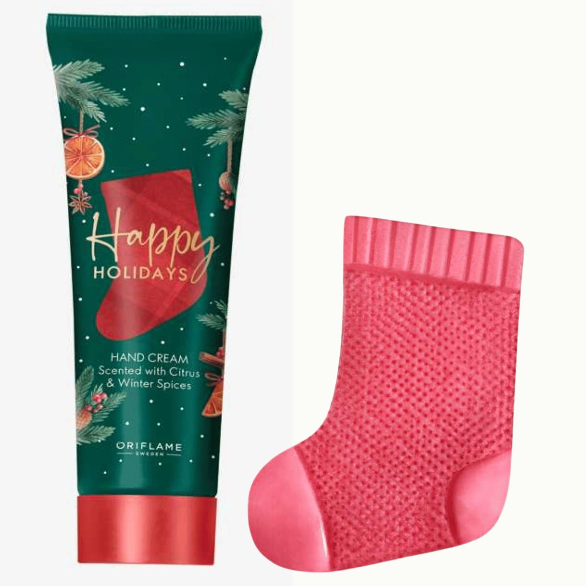 ORIFLAME - Crema Manos y Jabón Barra Cítricos Especias feliz Navidad