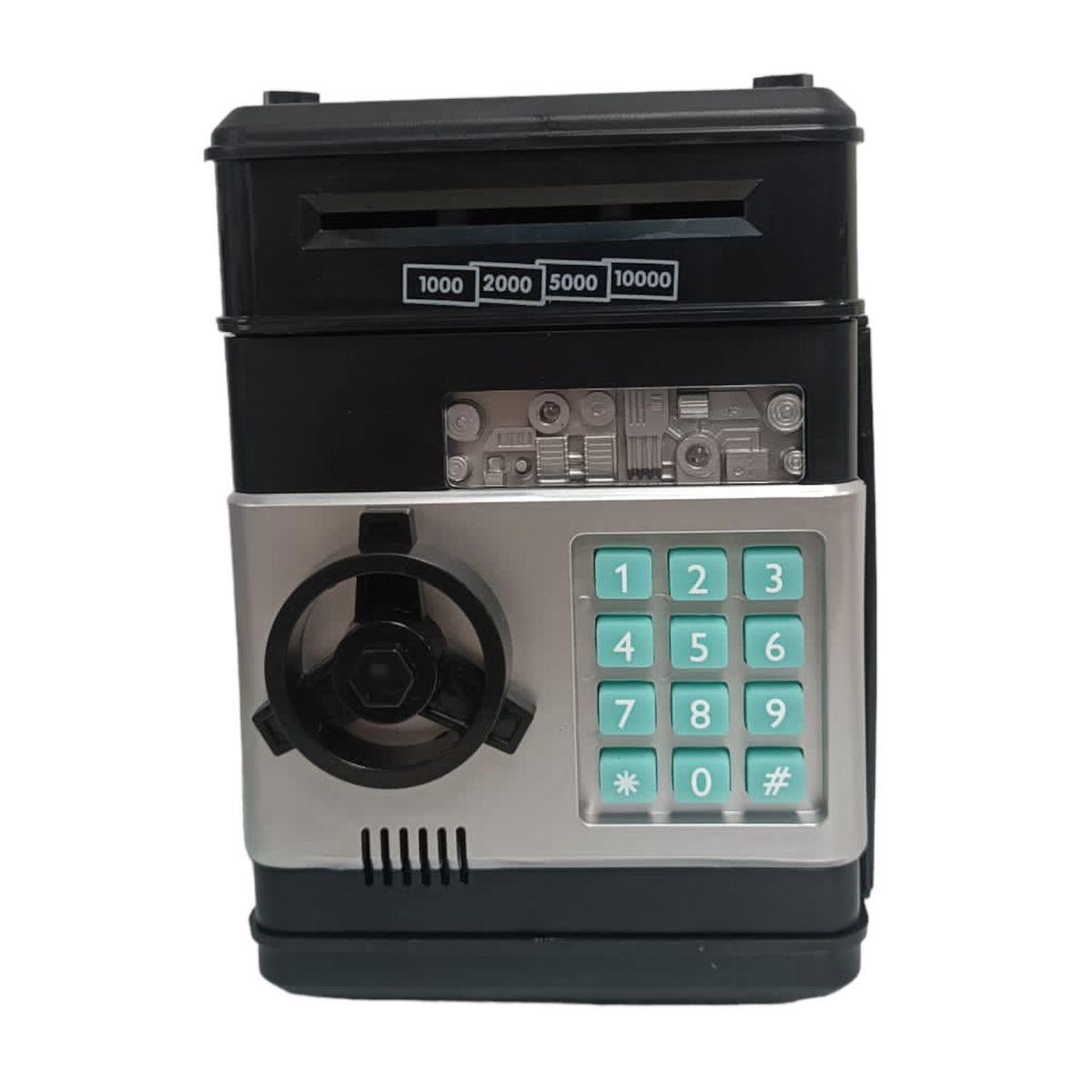 GENERICO - Alcancía Electrónica Tipo Caja Fuerte Negra Con Clave