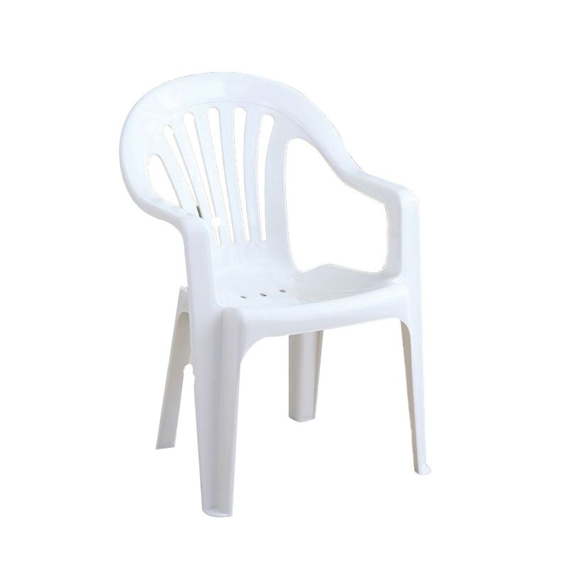 TRIPLE CLEAN - Silla plástica de color blanco