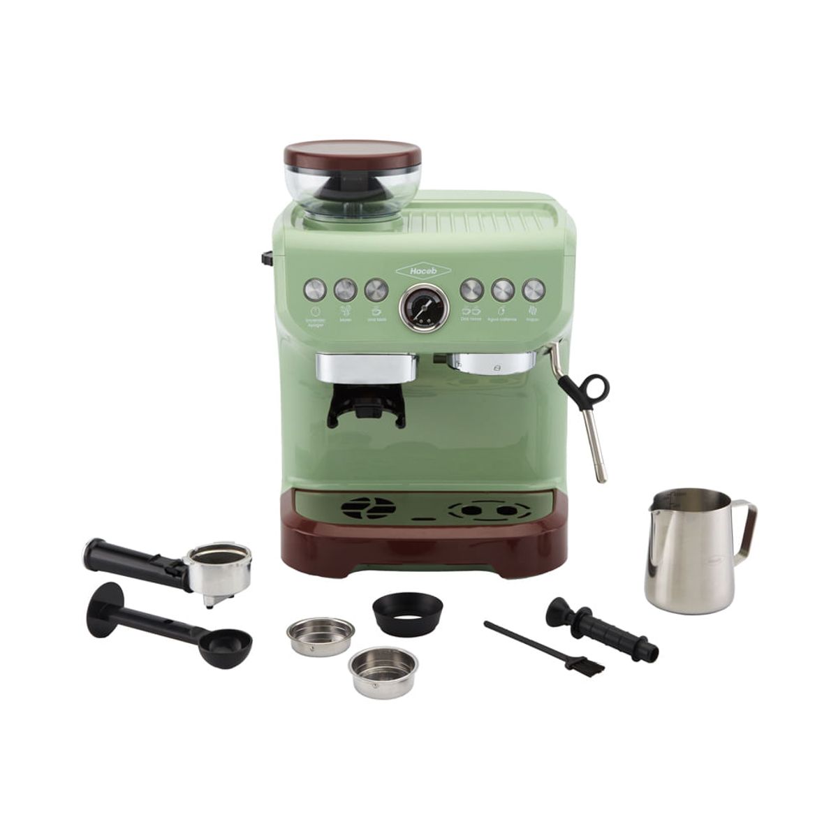 HACEB - Máquina de café con molino Haceb Verde