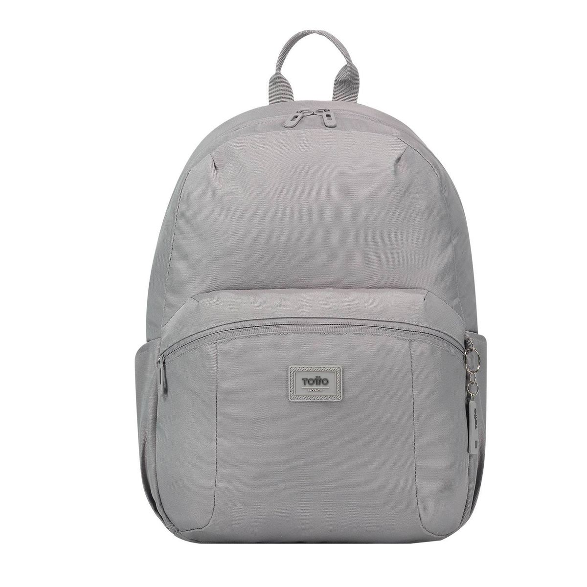 TOTTO - Morral Universitario Porta PC 14" Trik M Gris Hombre