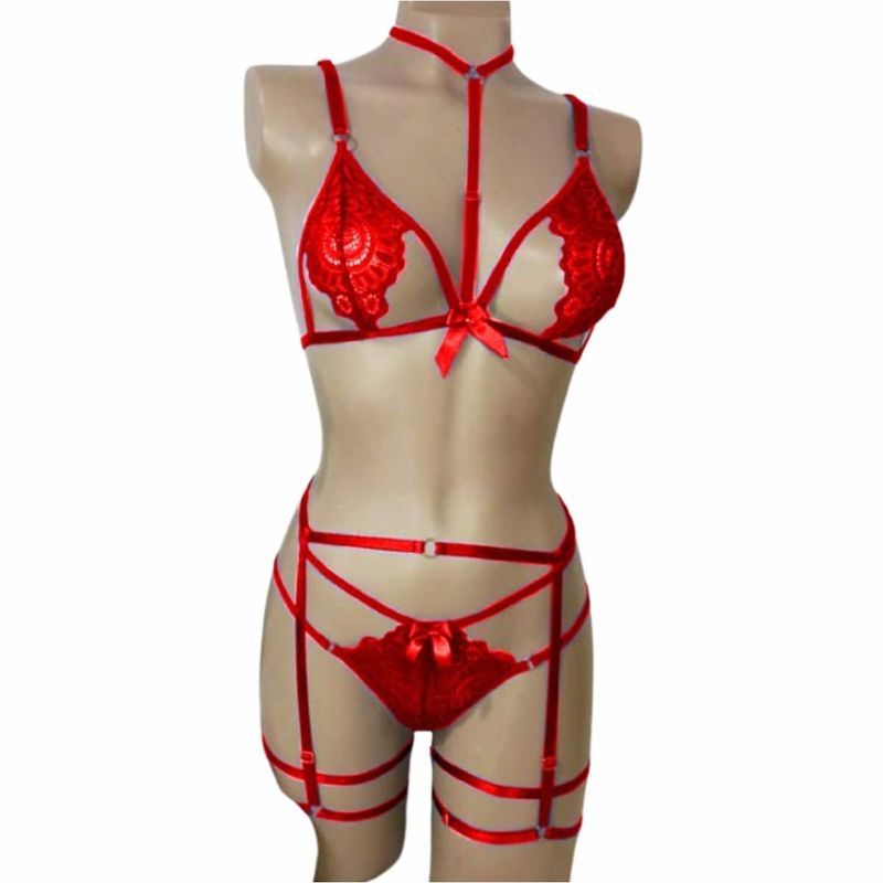 RAINBOW MODA - Conjunto Lenceria Sexy Ropa Interior Erotica
