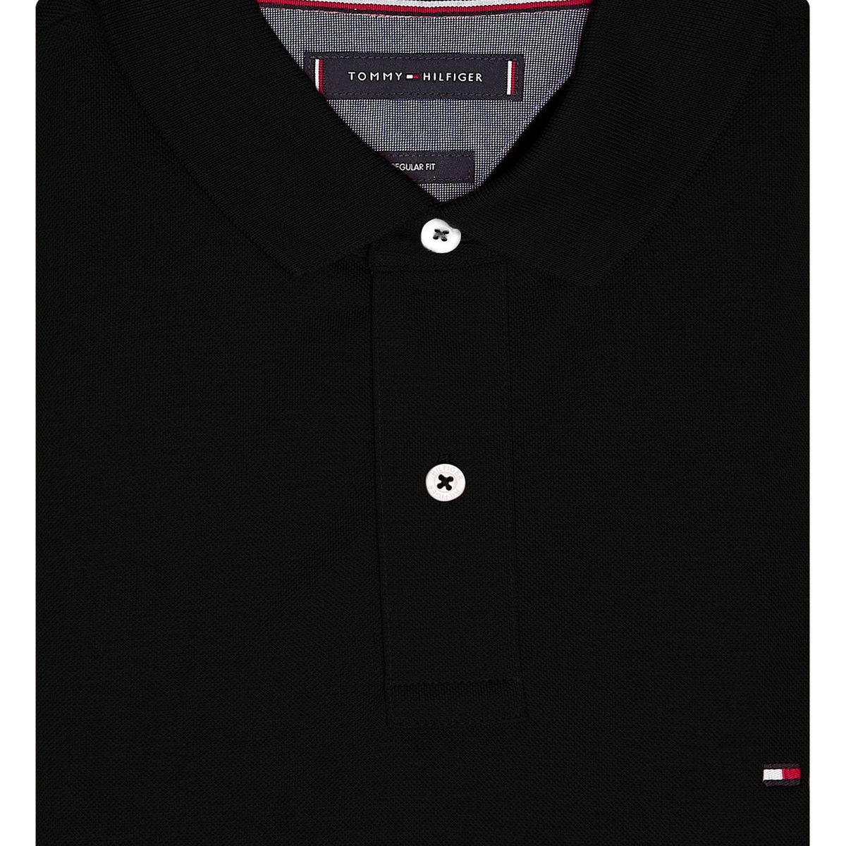 TOMMY HILFIGER - Polo Manga Corta Regular Fit Negro Classic Tommy Hombre Hilfiger