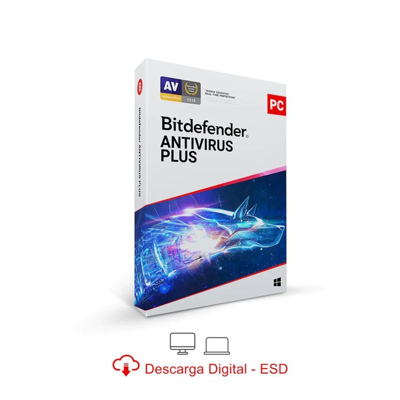 BITDEFENDER - Bitdefender Antivirus Plus 3 Usuarios, 2 Años