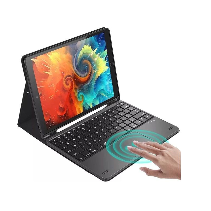 GENERICO - Estuche teclado bluetooth + trackpad Samsung a8 10.5 x200 x205