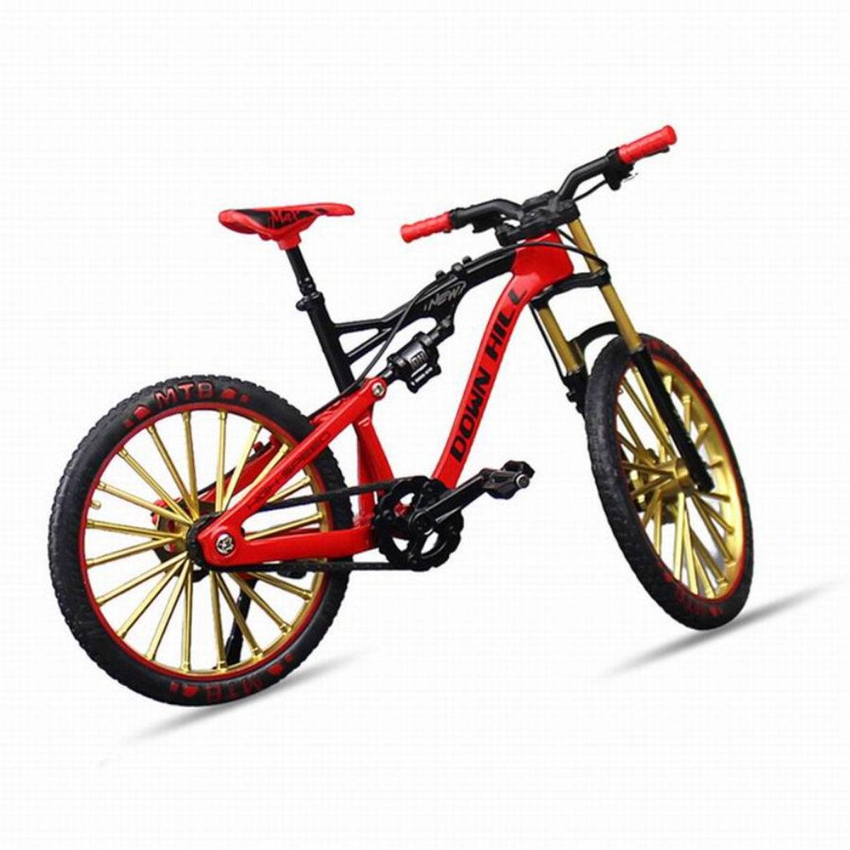 GENERICO - Bicicleta miniatura bicicleta a escala de montaña mtb  Rojo