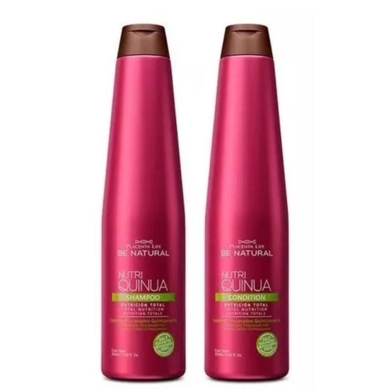 BE NATURAL - Shampoo + Acondicionador Placenta Life Quinua