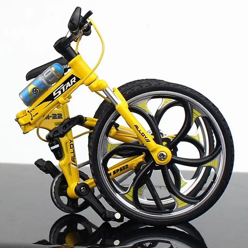 GENERICO - Bicicleta Miniatura A Escala De Montaña 110 Amarrillo