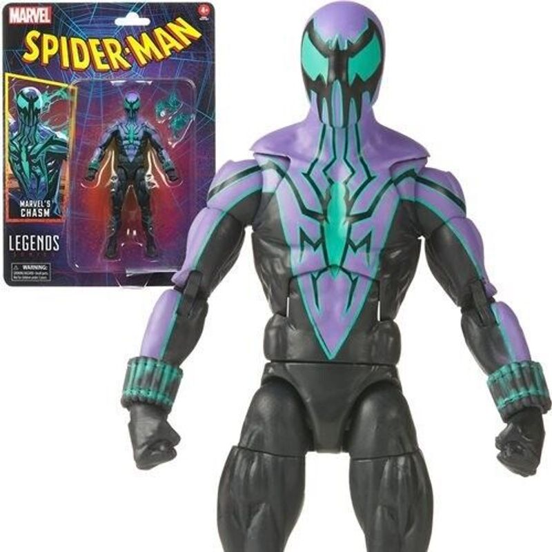 MARVEL - Spiderman Chasm Retro Figura Spiderman Clasic Marvel Legends