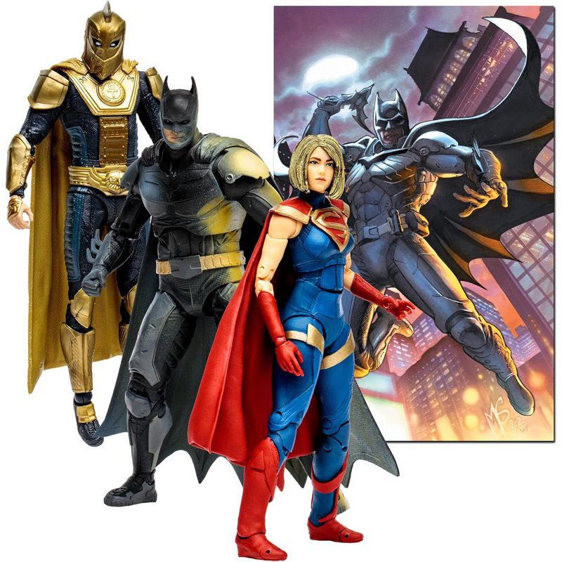 HASBRO - Batman Supergirl Dr Fate Pack Figura Pack Injustice Mcfarlan