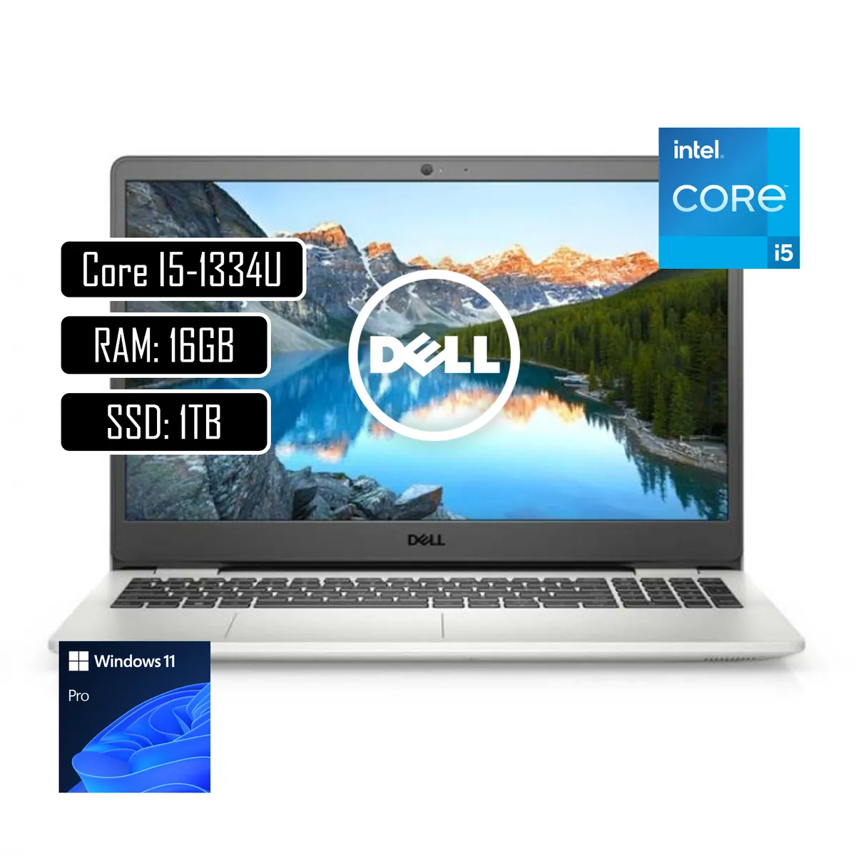 DELL - PORTATIL DELL INSPIRON Intel Core i5-1334U 15.6" FHD 16GB RAM 1TB SSD Windows 11 Pro