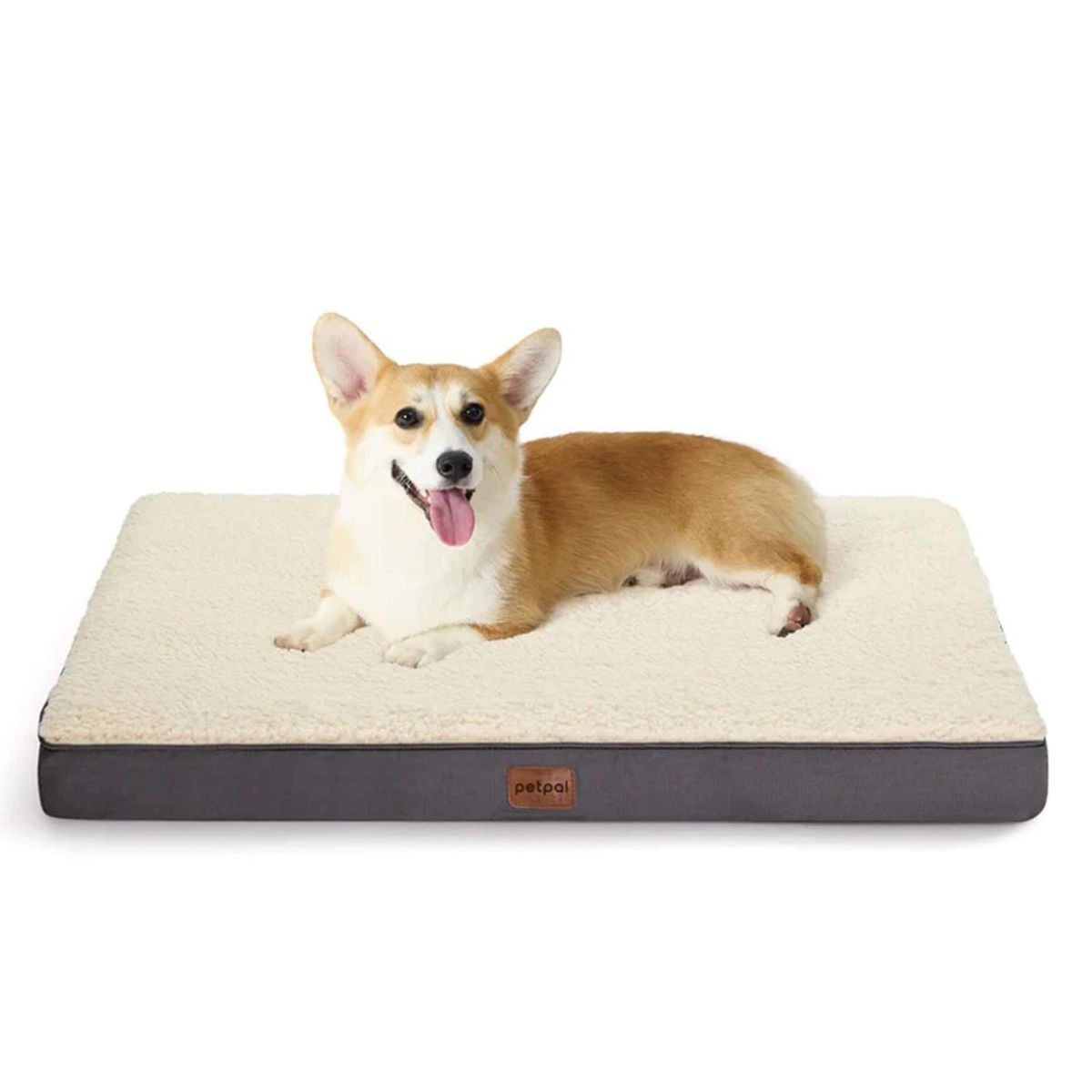 PETPAL - Cama Mascota Perro Reversible Lavable Mediana - Gris - M