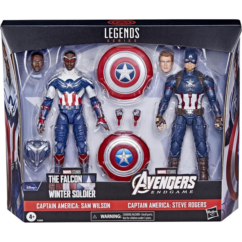 MARVEL - Capitán América 2 Pack Figura Avenger Endgame Marvel Legends