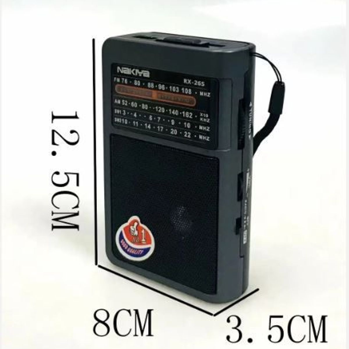 GENERICO - Mini radio portátil recargable Am Fm