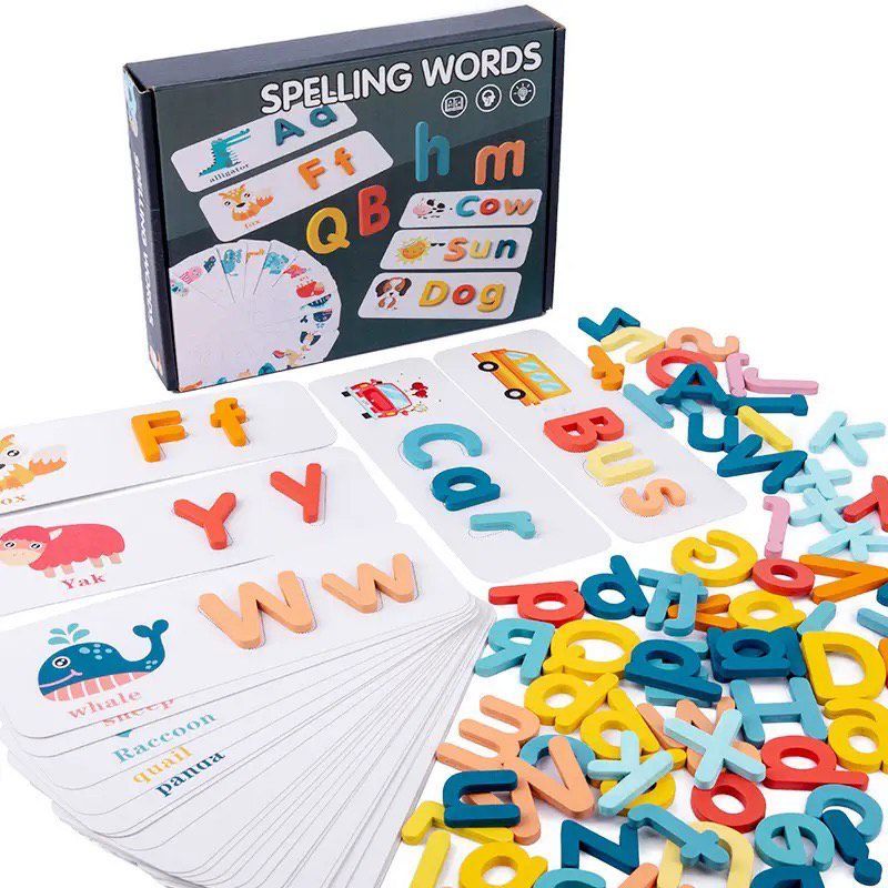 GENERICO - Juguete De Spelling Words Deletrear Madera Niños