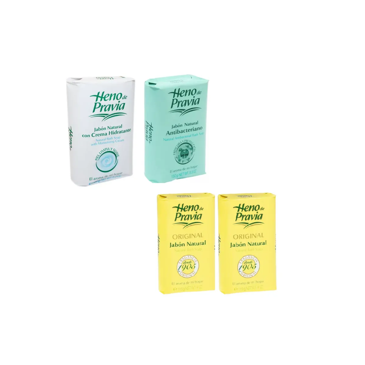HENO DE PRAVIA - Jabón en Barra Heno de Pravia Surtido - 4Pack - 530 gr