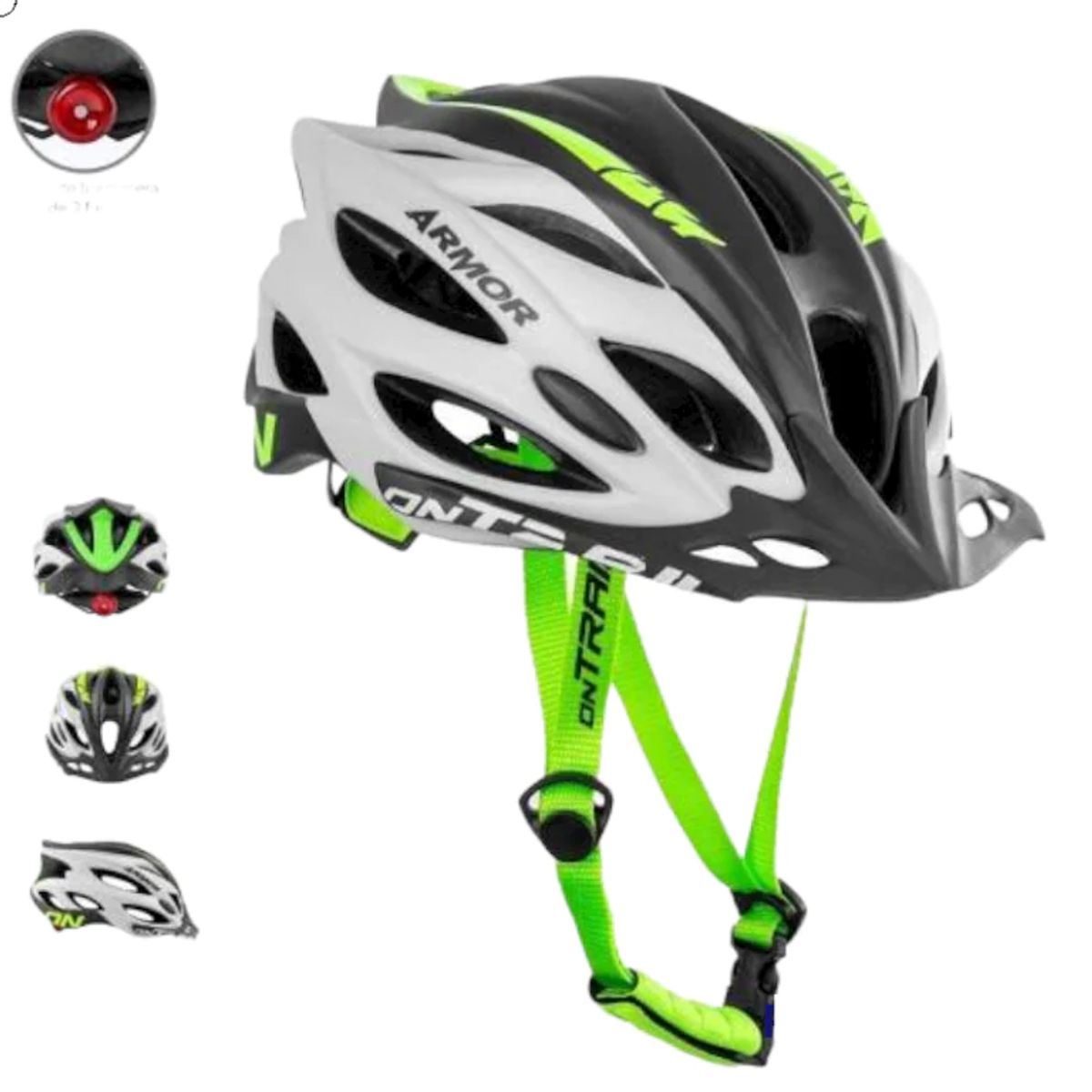 ON TRAIL - CASCO ARMOR ON-TRAIL CON LUZ