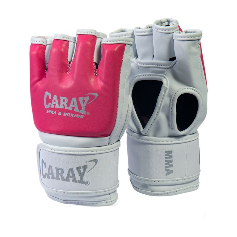 CARAY - Guante MMA Pro l Talla S Rosado-Blanco Caray