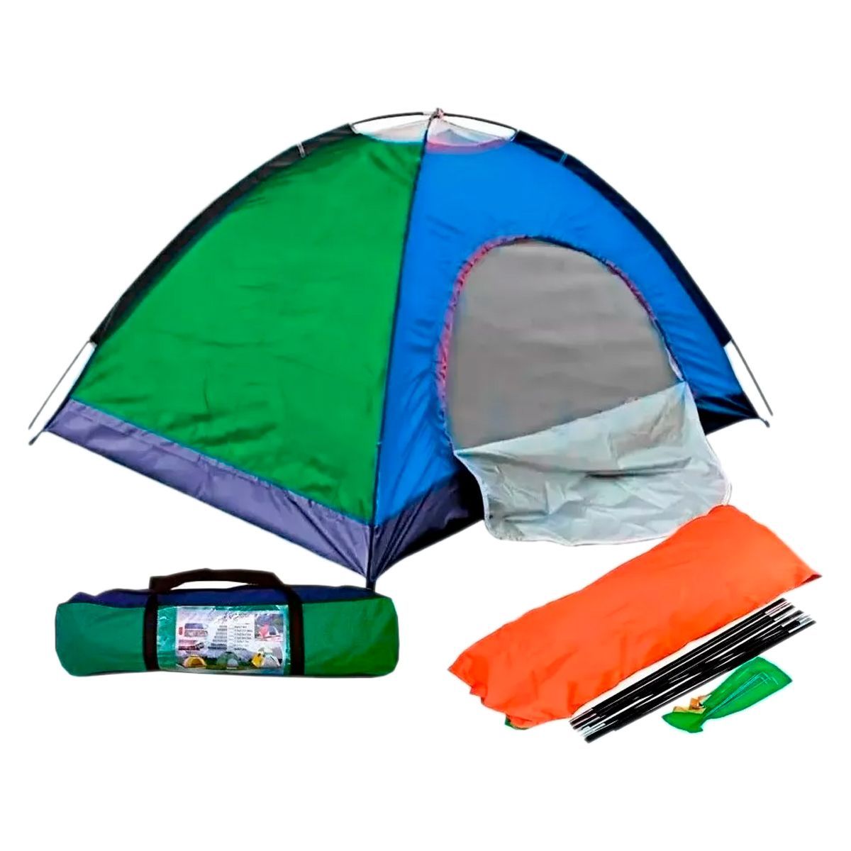 GENERICO - Carpa Camping 6 Personas 2.2x2.5x1.5mt Impermeable Con Malla