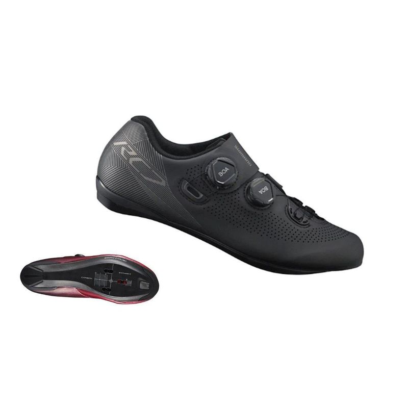 SHIMANO - Zapatillas de Ciclismo Ruta Shimano SH-RC701 Negra