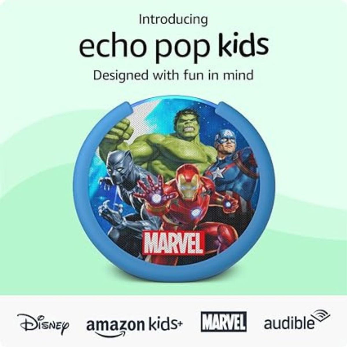 AMAZON - Amazon Echo Pop Kids Para Niños - Marvel