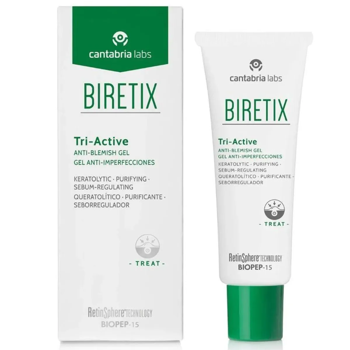 BIRETIX - Biretix Tri Active Gel Anti-Imperfecciones x 50ml - Cantabria Labs